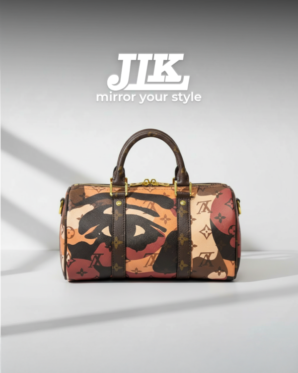 Louis Vuitton x KidSuper Keepall 25 Portrait Monogram Brown .