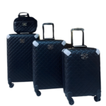 Chanel Style Quilted Luggage Set – 4 Pieces