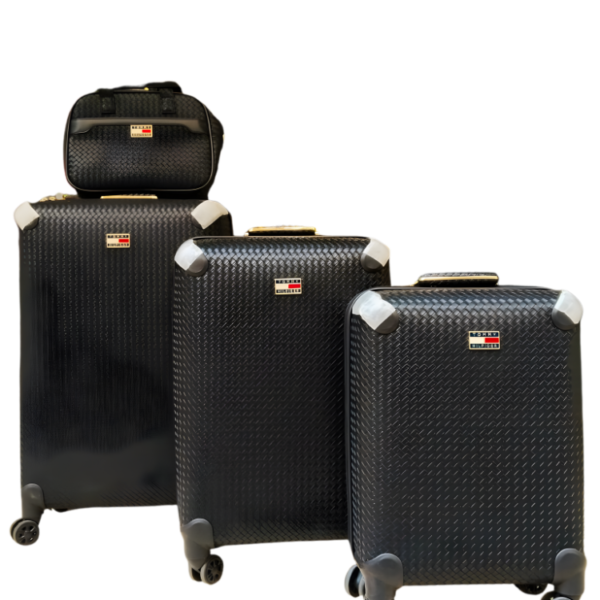 Tommy Hilfiger–Inspired Travel Luggage Set – 4 Pieces