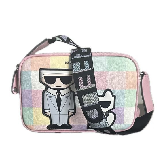 Karl Lagerfeld Paris Maybelle Satchel Handbag – Black .