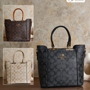 Elegant Monogram Signature Tote Bag