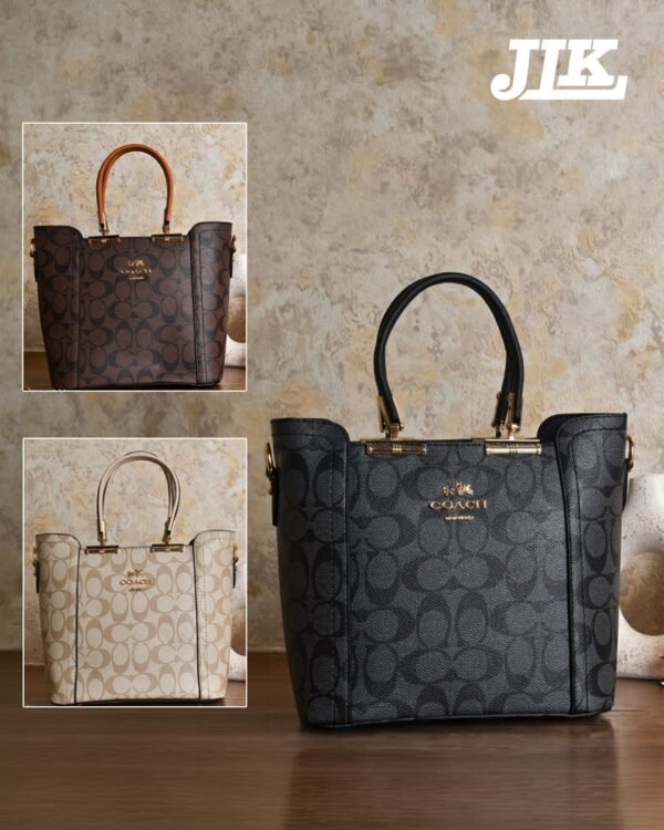 Elegant Monogram Signature Tote Bag