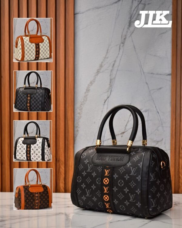 Luxury Monogram Boston Handbag – Designer Style Shoulder Bag